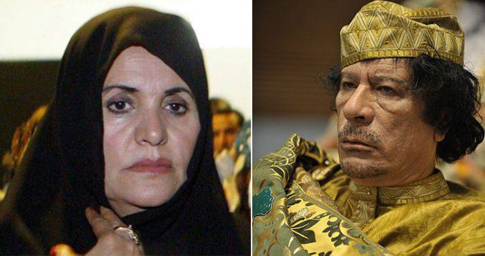 Safia Farkash   Muammar Gaddafi
