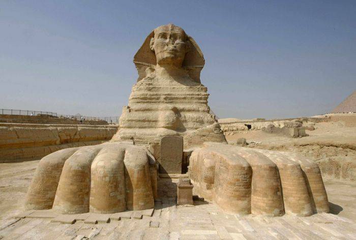 Sfinxul din Egipt   Bloc de piatra