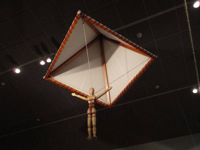 nvențiile lui Leonardo da Vinci parașuta